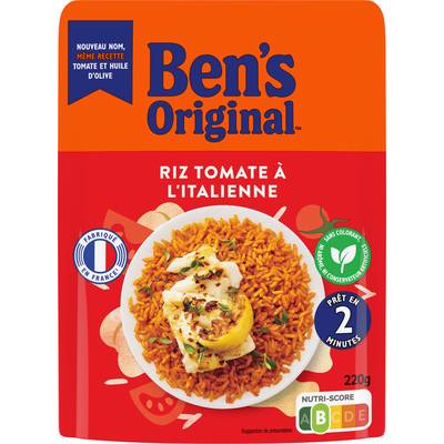 Ben's Original Riz Micro-Onde Express Tomate à l'Italienne, 220g