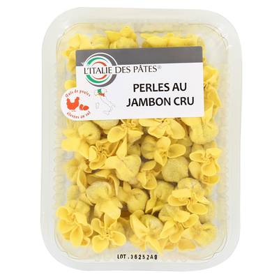 Galileo - L'Italie des Pâtes Perles Farcies au Jambon cru- Pâtes fraîches, 250g