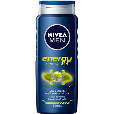 Nivea Men Gel douche 3 EN 1 Energy, 500ml