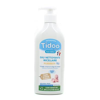 Tidoo Eau Nettoyante Micellaire au Calendula Bio, 500ml