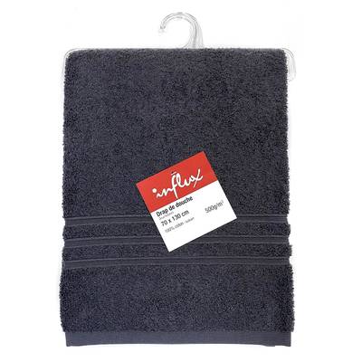 Influx Drap de douche 70x130 cm uni anthracite, 500g