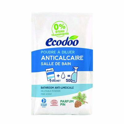 Ecodoo Nettoyant Anticalcaire à diluer, Salle de Bain senteur Pin, 20g