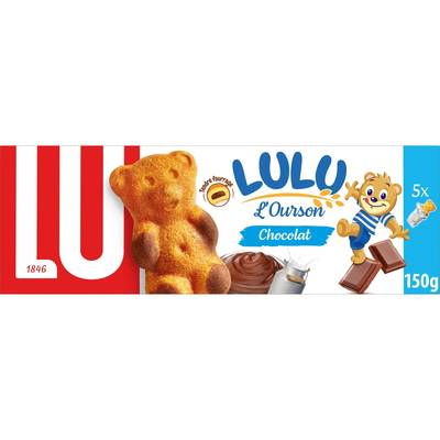 Lu Oursons Lulu au chocolat, 150g
