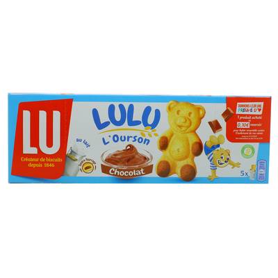 Lu Oursons Lulu au chocolat, 150g