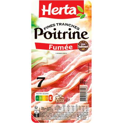 Herta Poitrine Fumée, 100g