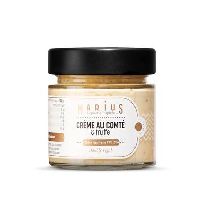 Marius, L'Épicerie Inspirée Crème Comté et truffe - Tartinable, 100g