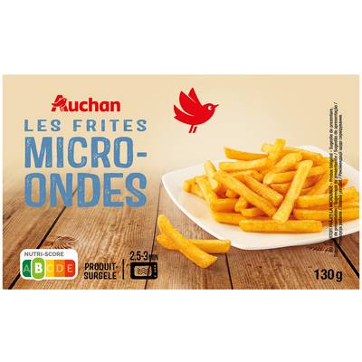 Auchan Frites pour micro-ondes, 130g
