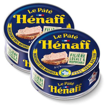 Henaff Pâté de Porc, Lot de 2x154g