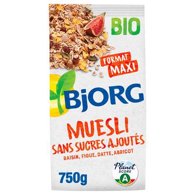 3229820797946 - Bjorg - Muesli Raisin Figue Abricot Sans Sucre Ajoutés Bio