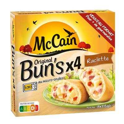 McCain Buns raclette, 4x115g