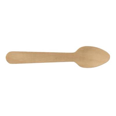 Couverts jetables petite cuillère bois, 50 pièces