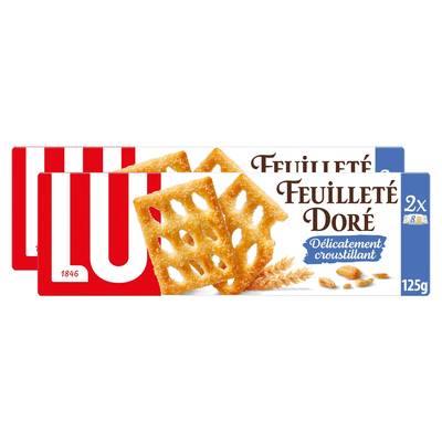 Lu Feuilleté Doré, 2x125g