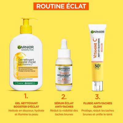 3600542573047 - Garnier SkinActive - Crème Hydratante Visage Anti-UV Quotidien Glow SPF50+