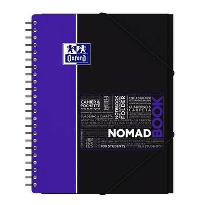 Oxford Cahier trieur Nomadbook à spirales à grands carreaux  24 x 32 cm, 160  pages