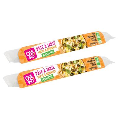 Osé Bio Pâte Feuilletée Bio, Lot de 2x230g