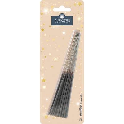 Ambiances Devineau 15 cierges étincelants Gris, 17,5 cm