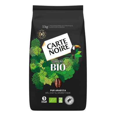 Carte Noire Café en grains Bio 100% arabica, 1Kg