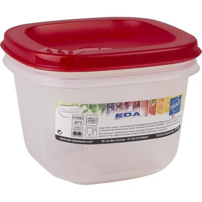 Eda Boite hermétique carrée cerise, 500ml