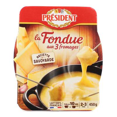 Président Fondue aux 3 fromages, 450g