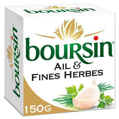 Boursin Fromage à tartiner ail et fines herbes, 150g