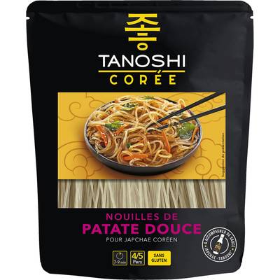 Tanoshi - Corée Nouilles Coréennes de Patate Douce, 210g