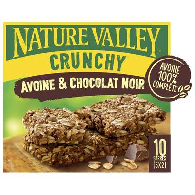 Nature Valley Barres avoine chocolat crunchy 210g, 10 Barres