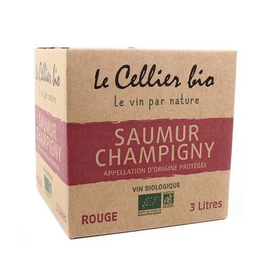 Saumur Champigny AOP Le Cellier Bio 12.5°, Bag in box 3L