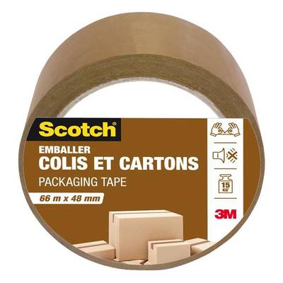 Scotch Ruban adhésif d'emballage Havane, Dimensions  66m x 48mm