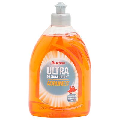 Auchan Liquide vaisselle désincrustant agrumes, 500ml