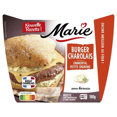 Marie Burger Charolais Emmental, Petits Oignons et Sauce Béarnaise, 190g