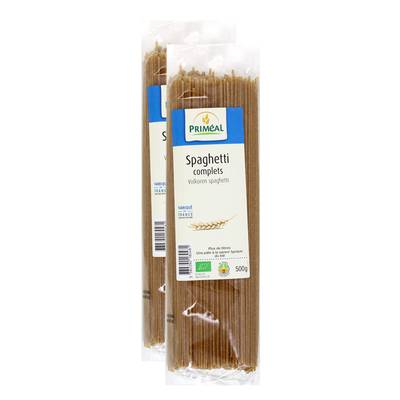 Priméal Spaghetti complet, bio, Lot de 2 x 500g