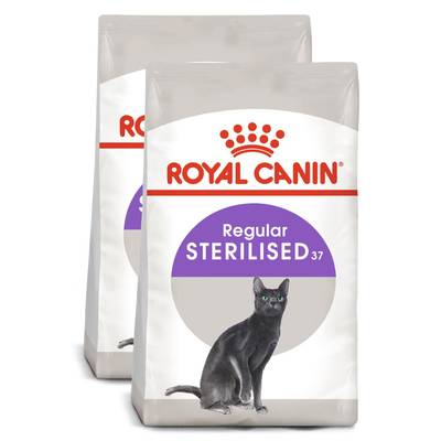 Royal Canin Croquettes Regular Sterilised 37 Contrôle Prise de Poids pour Chat Adulte Stérilisé, Lot de 2x2kg