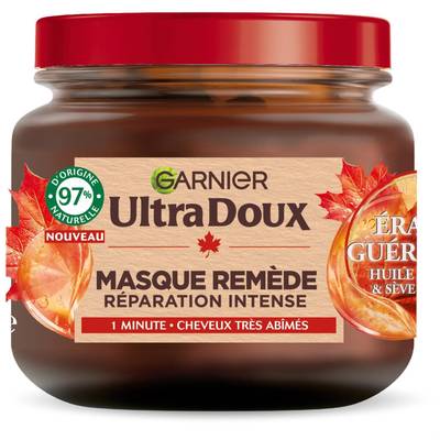 Garnier - Ultra Doux Masque Remède Réparation Intense Érable Guérisseur, 340ml