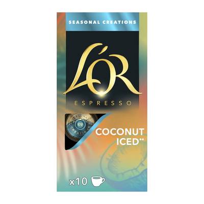 L'or Espresso Café Capsules Noix de Coco Glacé Création Saisonnière, 10 capsules