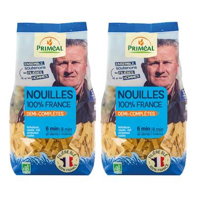Priméal Nouilles 1/2 complet, bio, Lot de 2x500g