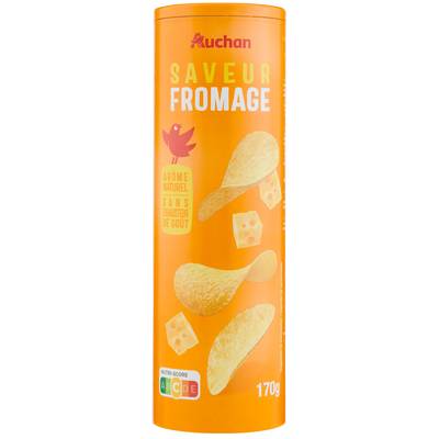 Auchan Chips tuiles saveur emmental, 170g
