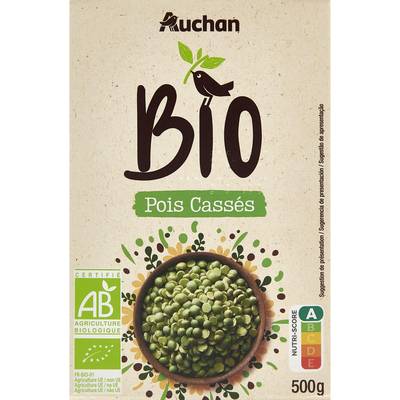Auchan BIO Pois cassés Bio, 500g