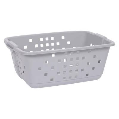 Eda Corbeille à linge Gris béton, 45L