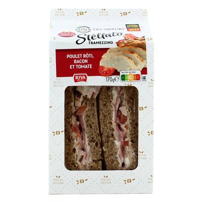 Galileo - L'Italie des Saveurs Sandwich Poulet Rôti, Bacon et Tomate, 170g