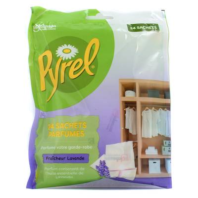 Pyrel Sachet fraîcheur lavande, 24 sachets