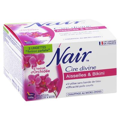 Nair Cire Divine maillot aisselles Orchidée bleue, 100g