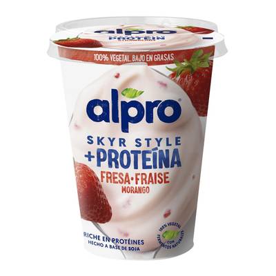 Alpro Skyr végétal fraise protéiné, 400g