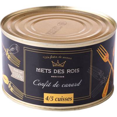 Mets des Rois Confit de Canard 4-5 Cuisses, 1350g
