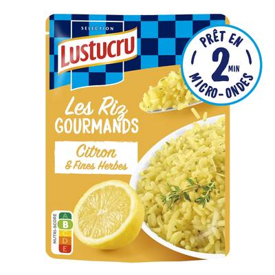 Lustucru Riz Express Citron aux fines herbes Micro-ondes, 220g