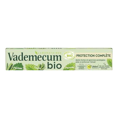 Vademecum Dentifrice protection complète extrait Thé vert bio, 75ml