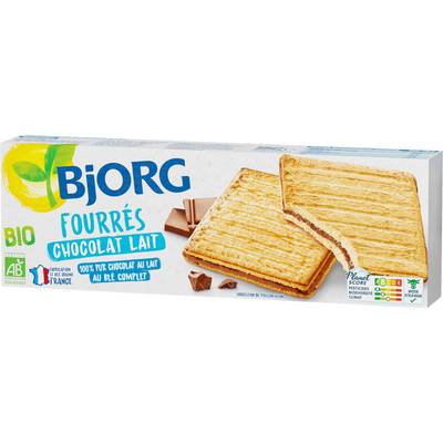 Bjorg Fourrés chocolat au lait bio, 225g