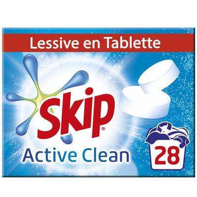 Skip Lessive tablette Active Clean, 1,68kg