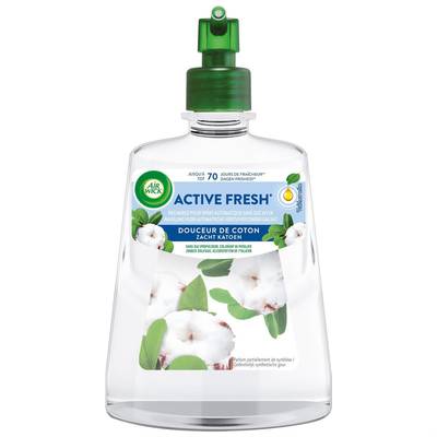 Air Wick Recharge diffuseur spray automatique désodorisant sans gaz Coton, 220ml