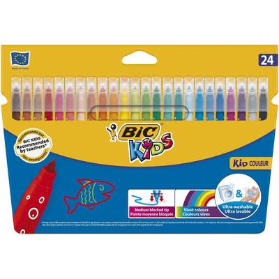 Bic Feutre dessin bic kids, 24 feutres
