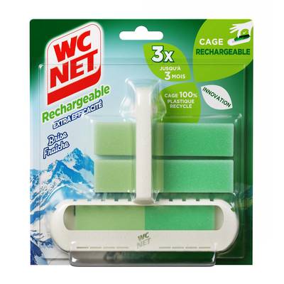 WC net Cage rechargeable brise fraiche, 3 cages